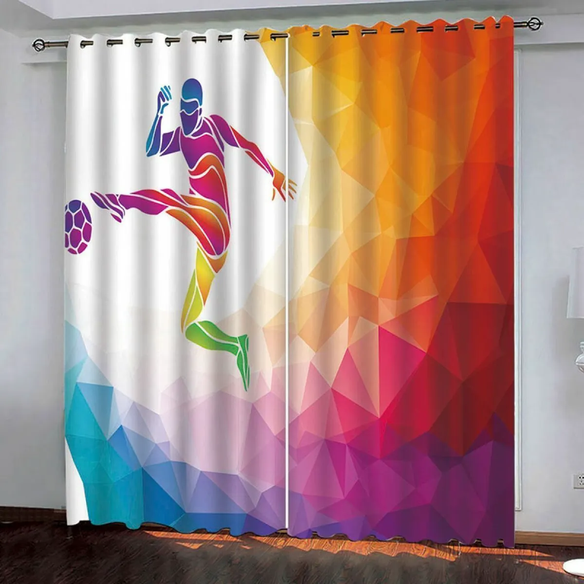 Printed window curtain