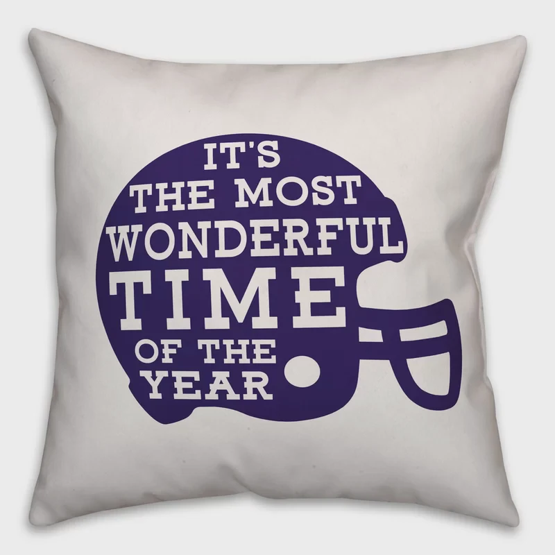 Football Throw Pillow
