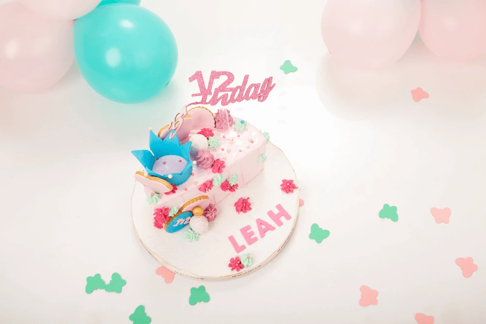 Half birthday cake