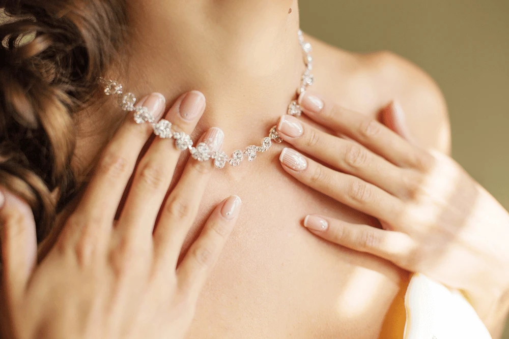  Rhinestone necklace