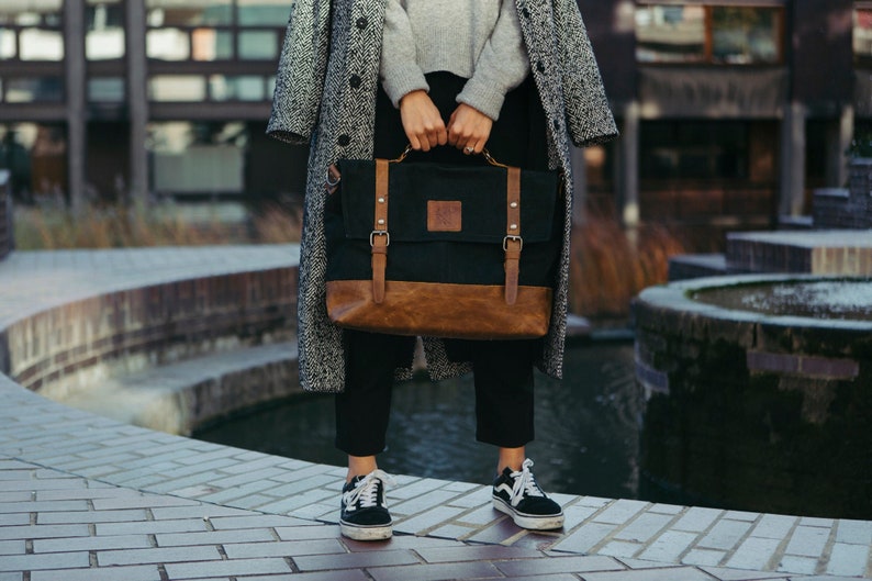 Waxed Canvas Messenger Bag