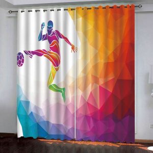 Printed window curtain 