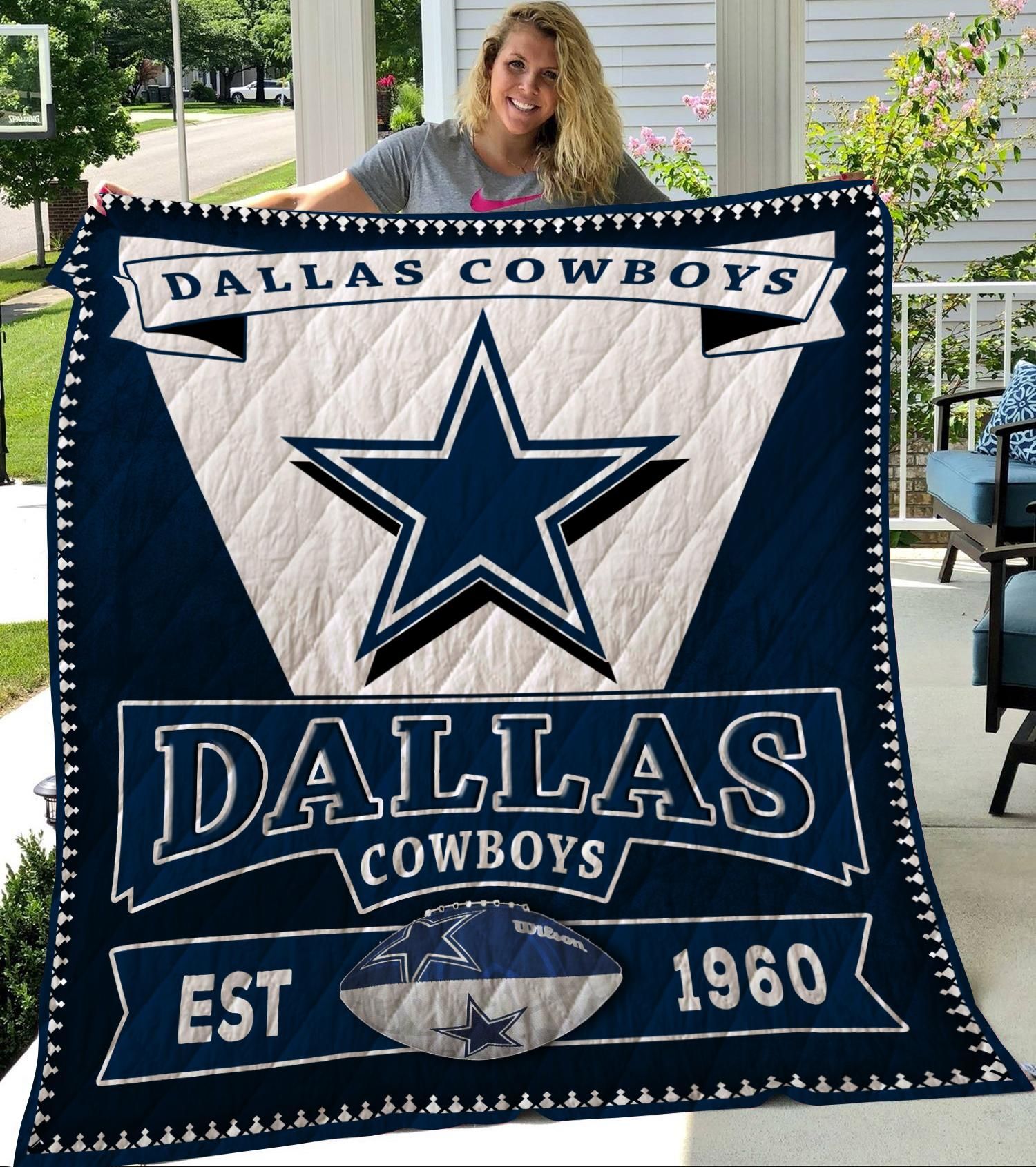 Cowboys Fans Quilt Blanket