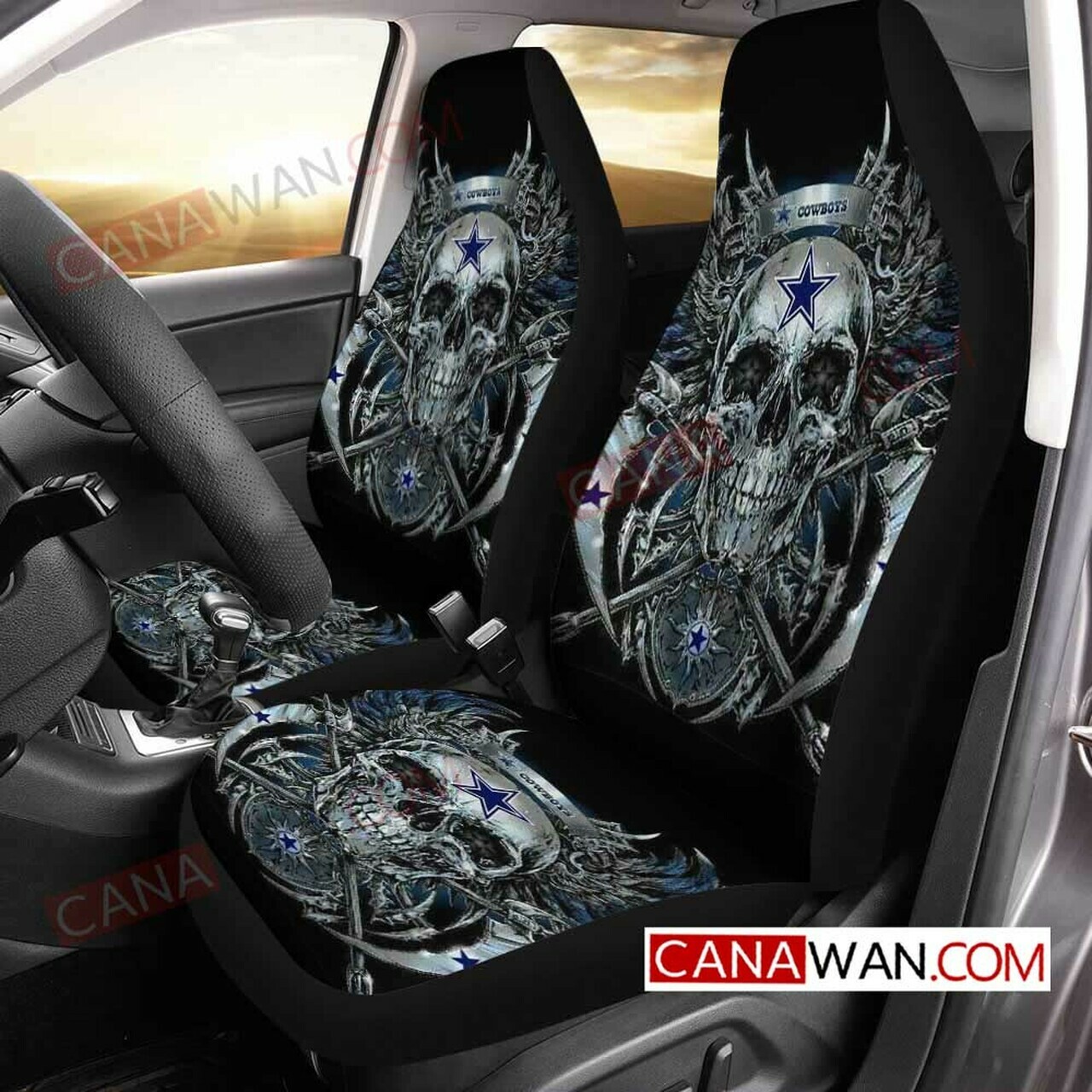 Cowboys Style007 3D Customized Personalized Car Seat Cover