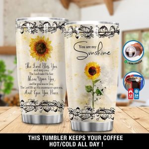 Personalized Sunflower Tumbler