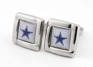 Aminco NFL Logo Square Cufflinks