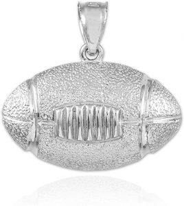 Sports Charms Silver Football Pendant