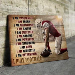 Football Lovers Poster Canvas
