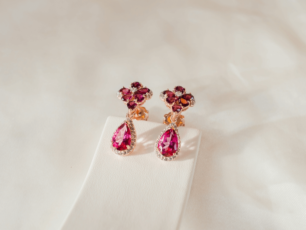 Ruby earrings